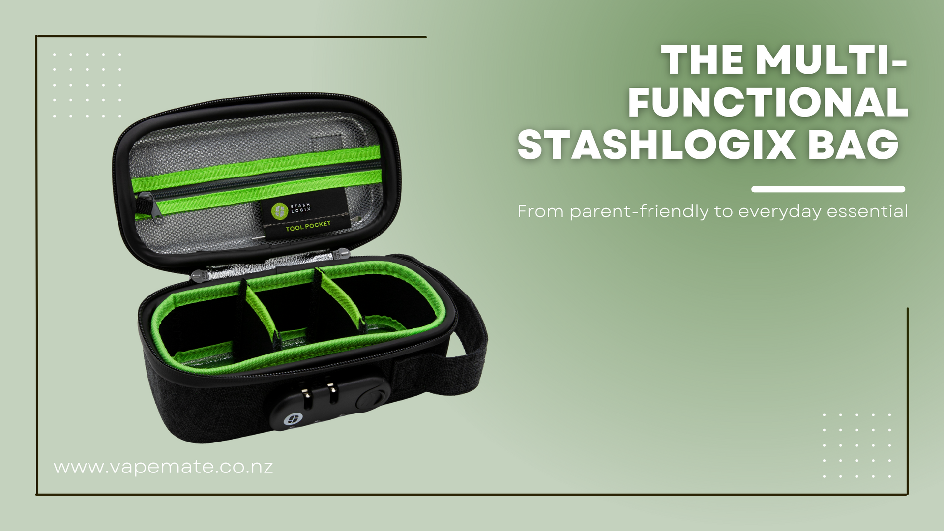 From Parent-Friendly to Everyday Essential: The Multi-Functional StashLogix Bag is for everyone