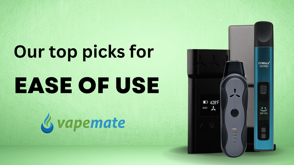 Our Top Picks for Ease of Use: AirVape XS Go, XMax V3 Pro, and Airvape X